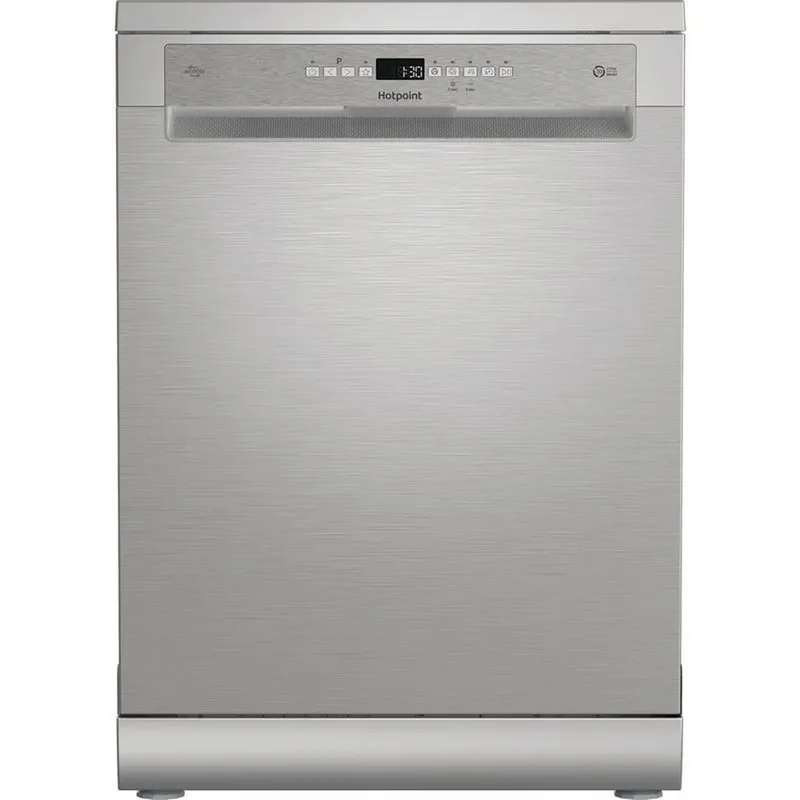 Hotpoint H8F HP51X UK Freestanding Full Size Dishwasher with Hydroforce 15 Place Settings Stainless Steel