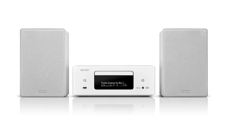 Denon CEOL N12 DAB DAB+ Receiver With SCN10 Speakers Bundle White