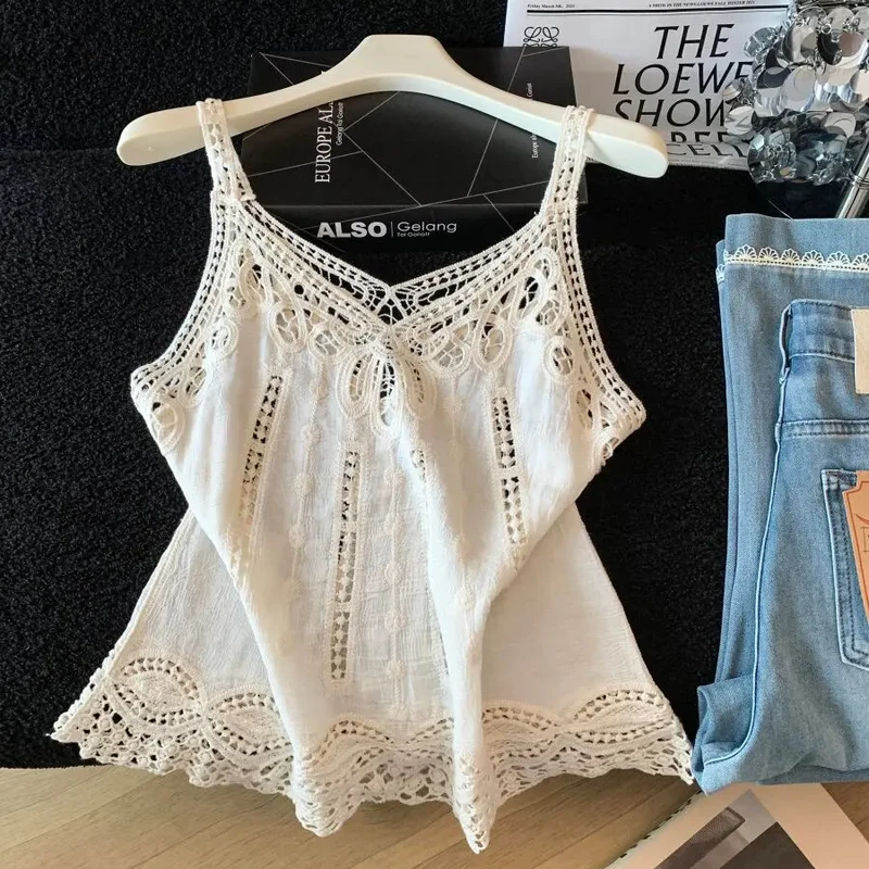 White Willow Lace Cami Top