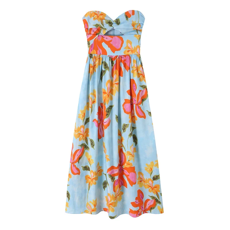 Sunset Sorbet Midi Dress