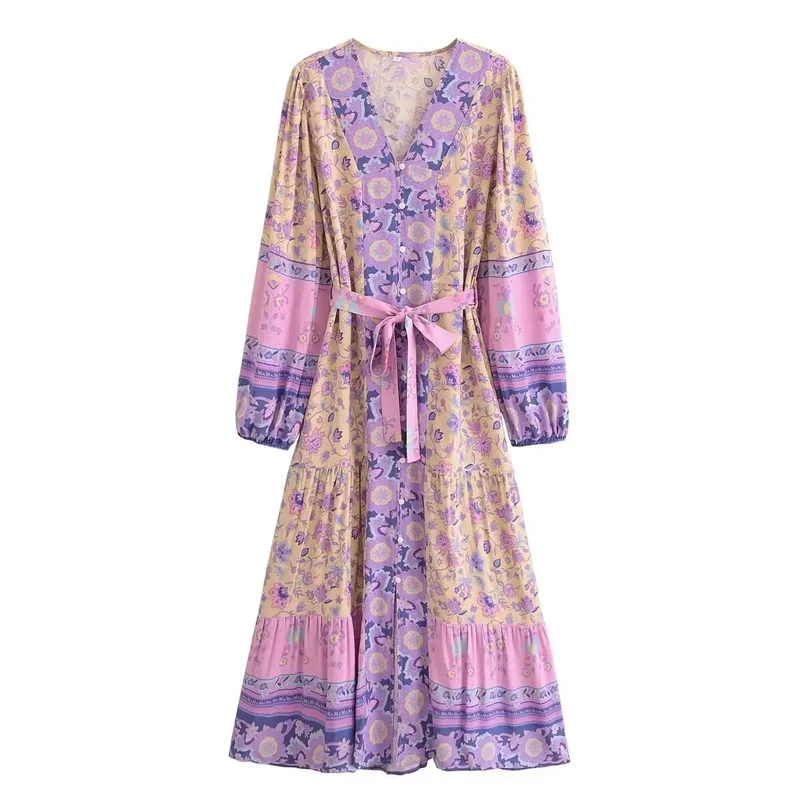 Lavender Orchid Lane Maxi Dress