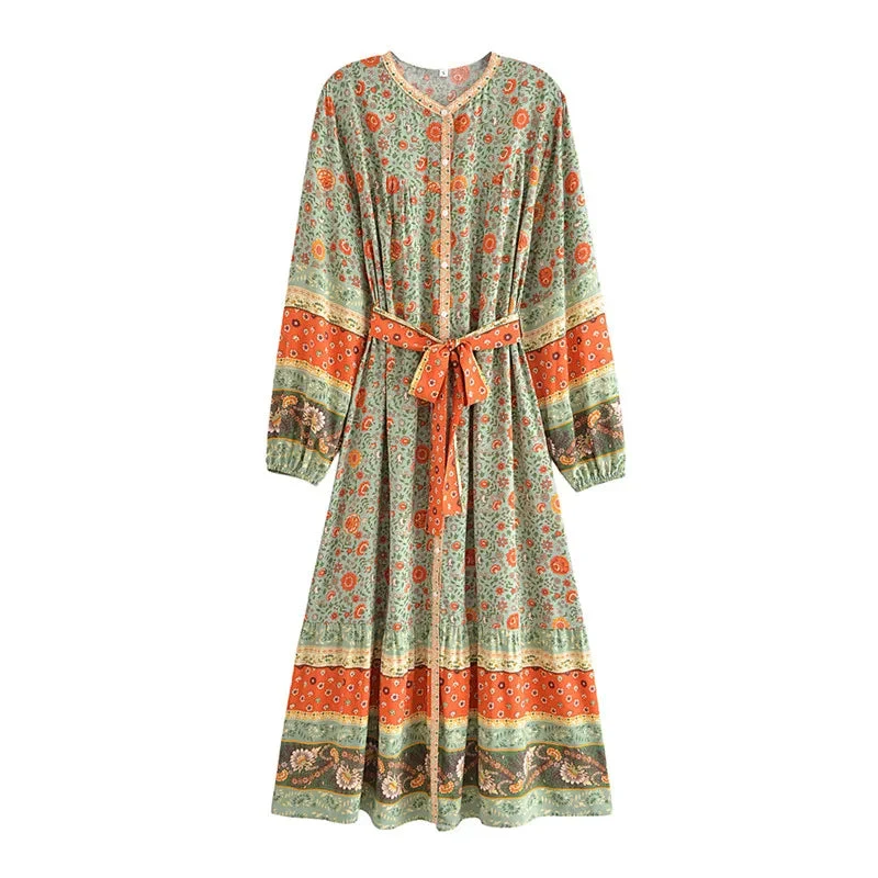Matcha Solstice Midi Dress