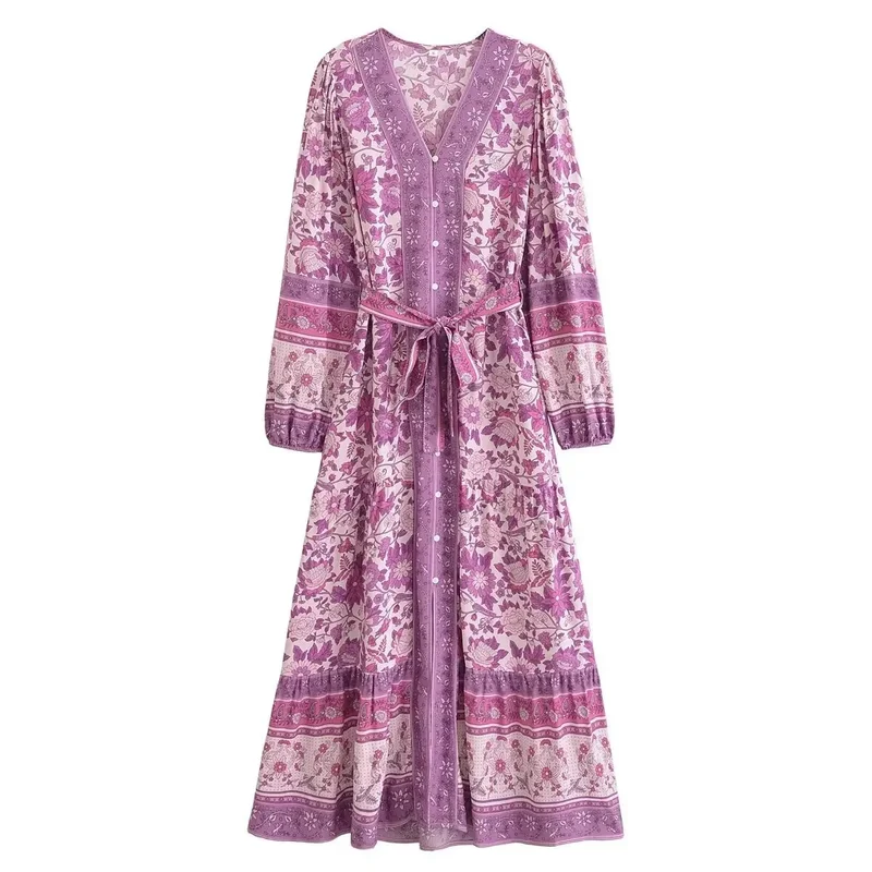 Amethyst Meadow Maxi Dress