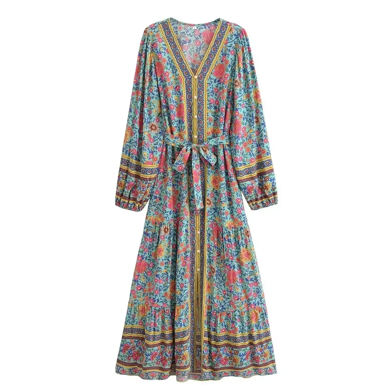 Folk-Town Oasis Maxi Dress