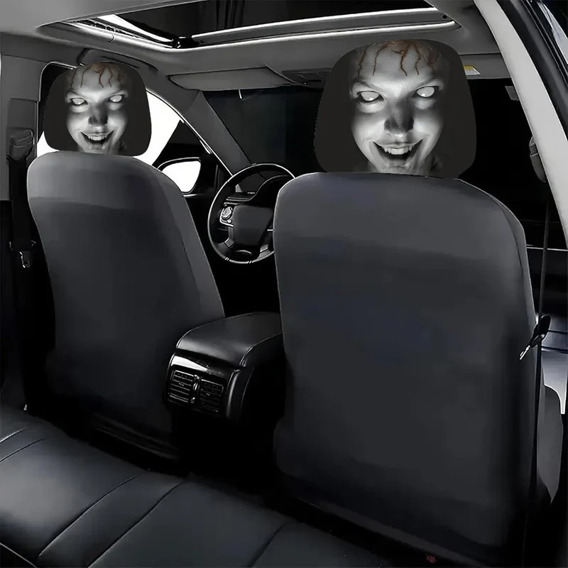 Spooky Car Headrest Covers