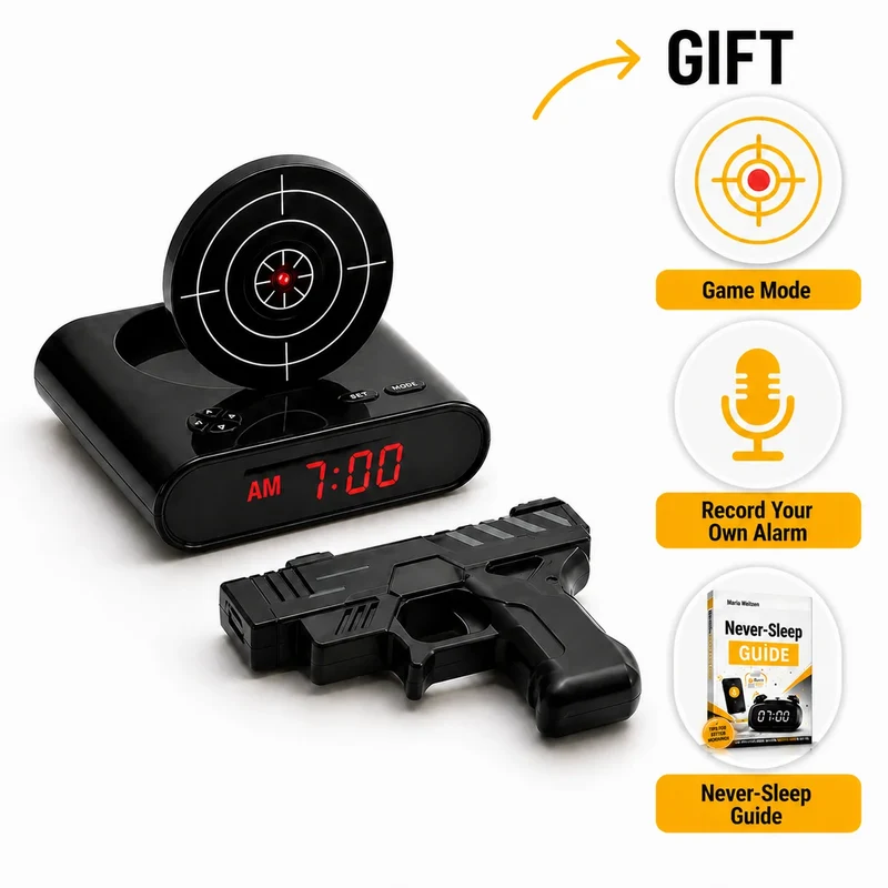 Bullseye Target Alarm Clock