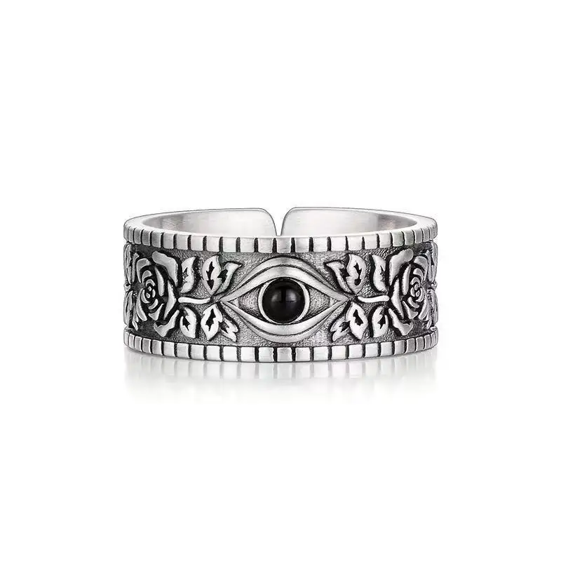 Nocturne Rose 925 Sterling Silver Ring