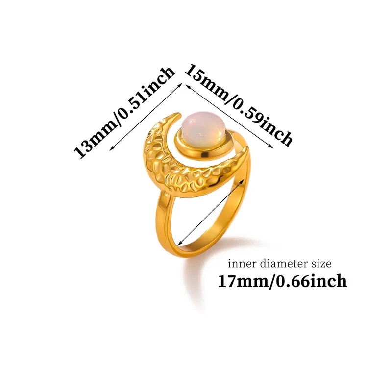 Midnight Opal Eclipse Ring