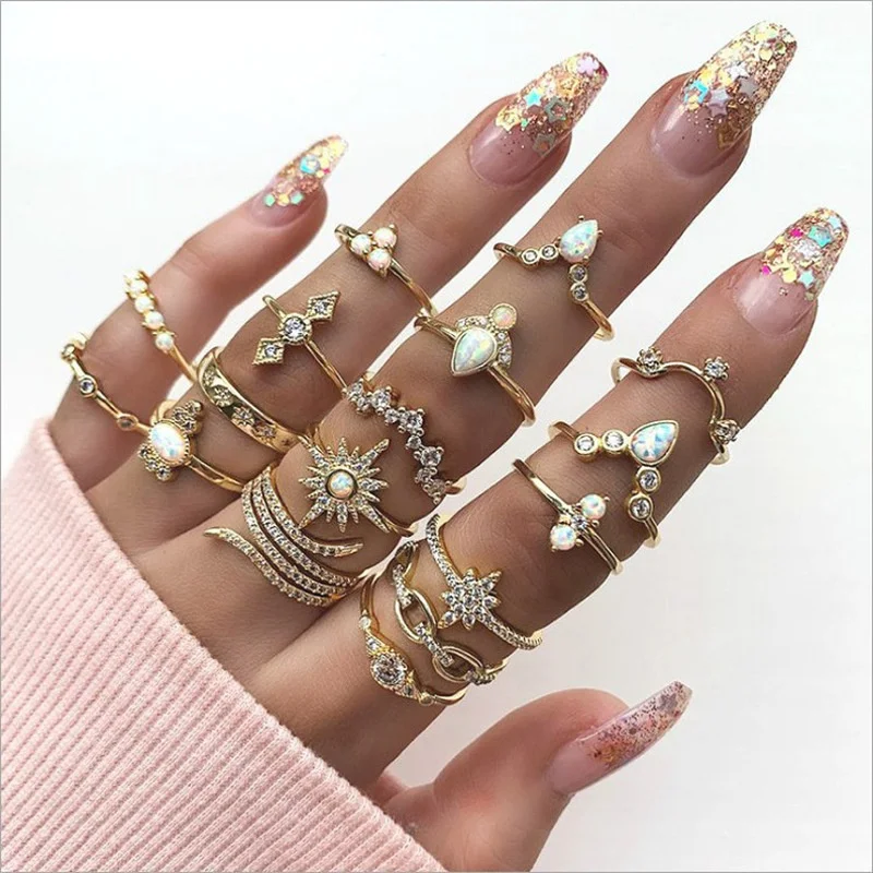 Stardust Constellation Ring Set