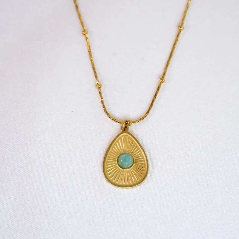 The Blue Chapter Pendant Necklace