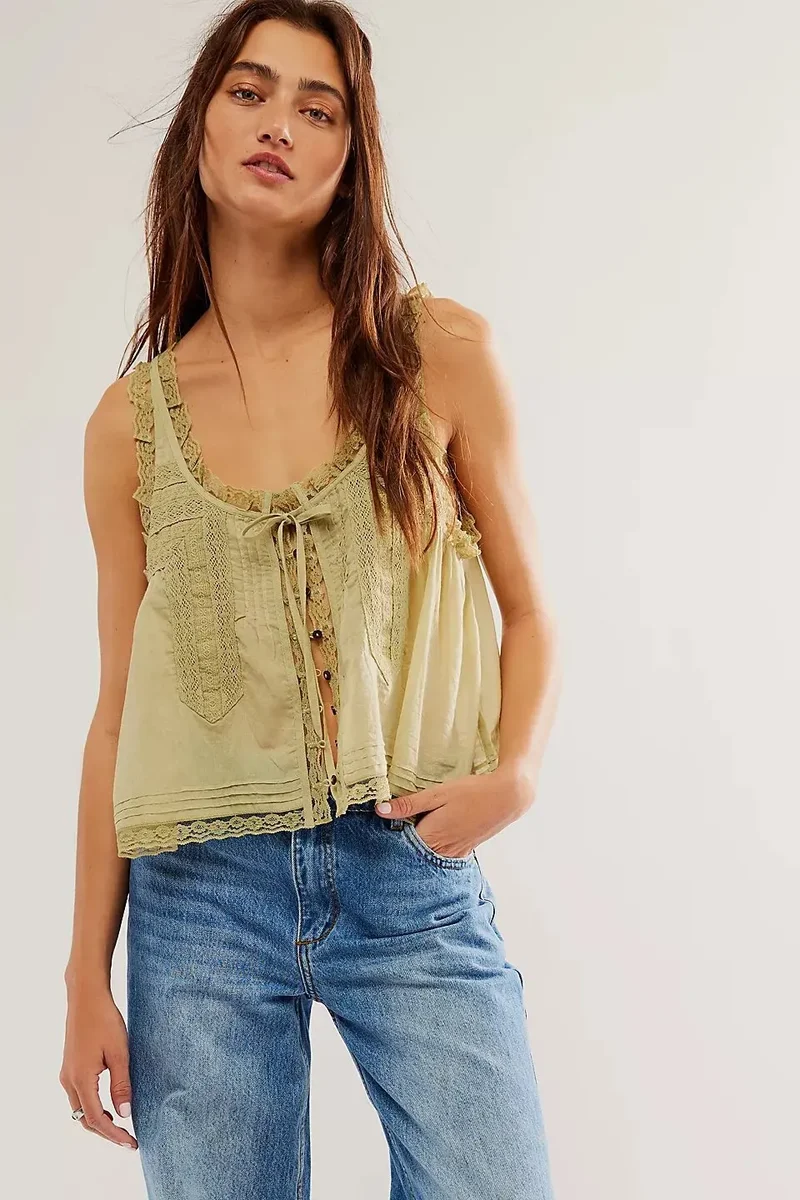 Lace & Sun Tank Top