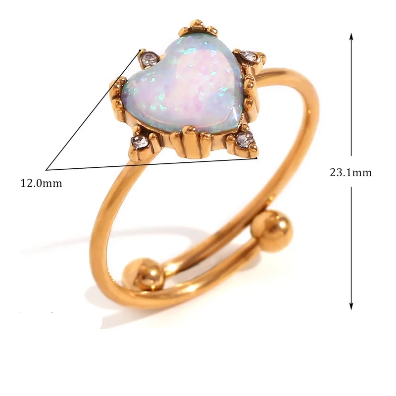Heartcatcher Opal Ring