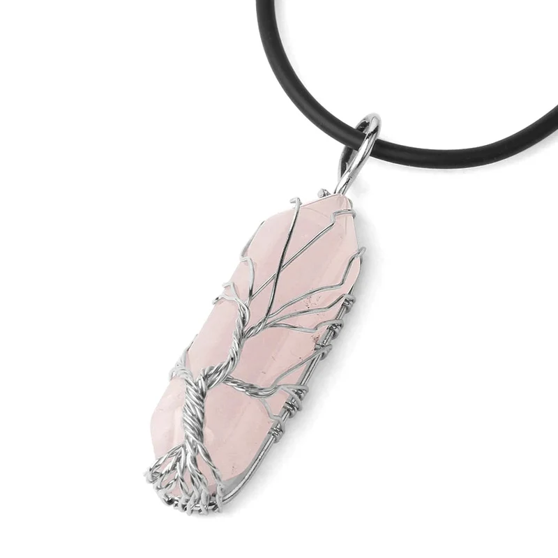 Sacred Tree Root Crystal Necklace
