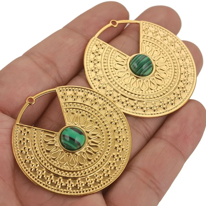 Arden Stone Circle Earrings