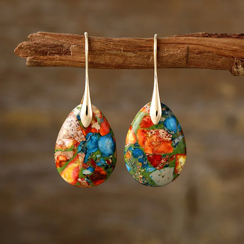 Imperial Stone Drop Earrings