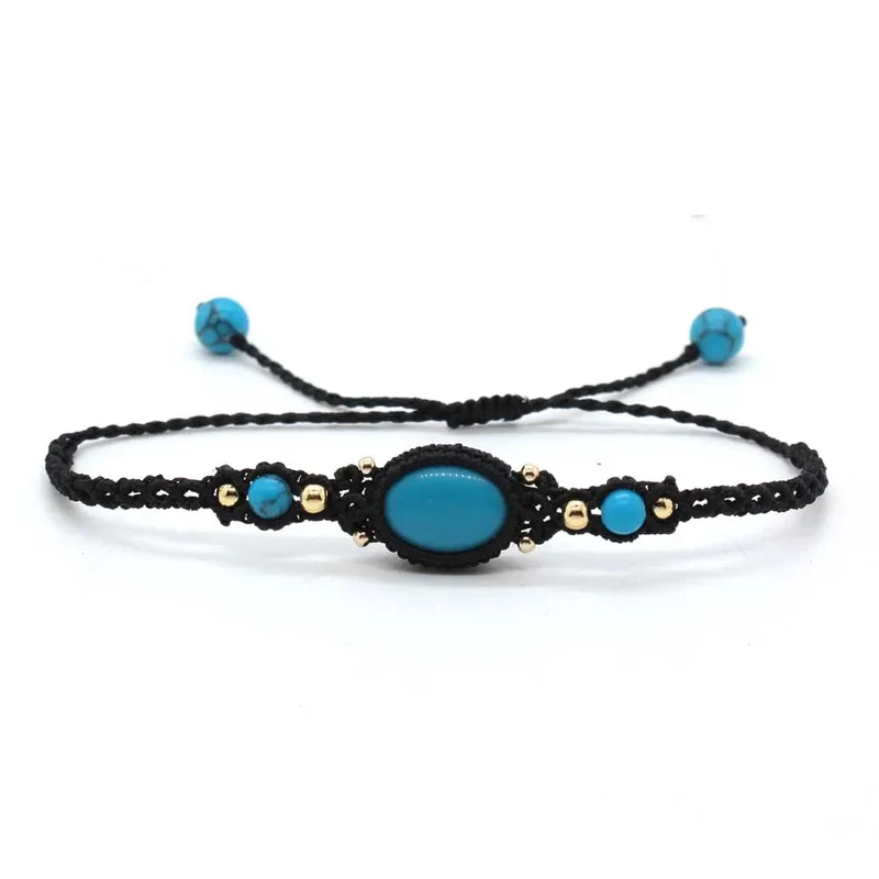 Earthstone Braided Crystal Bracelet