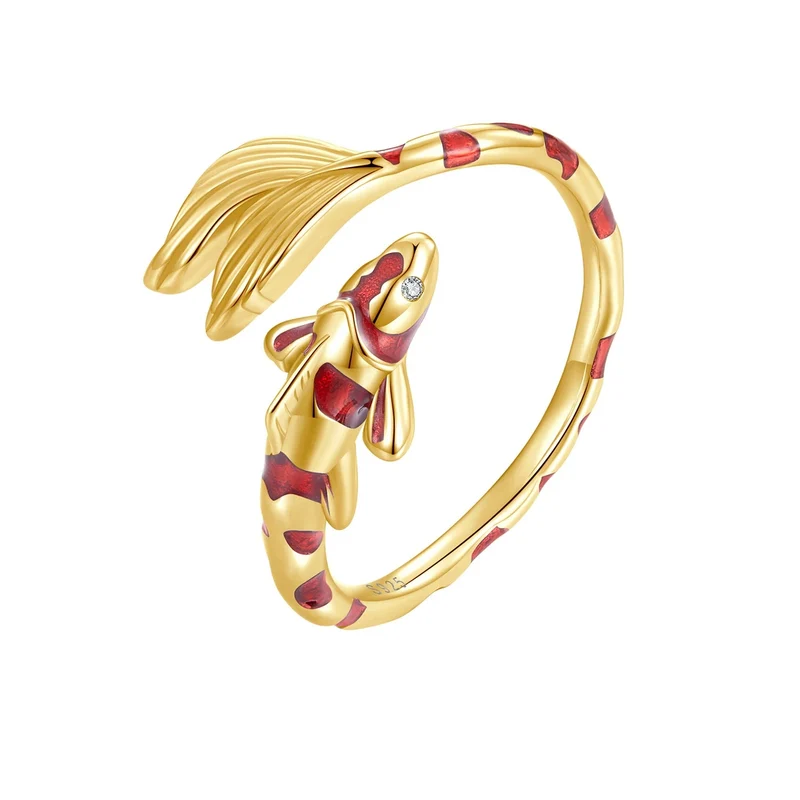 Koi of Fortune 925 Sterling Silver Ring