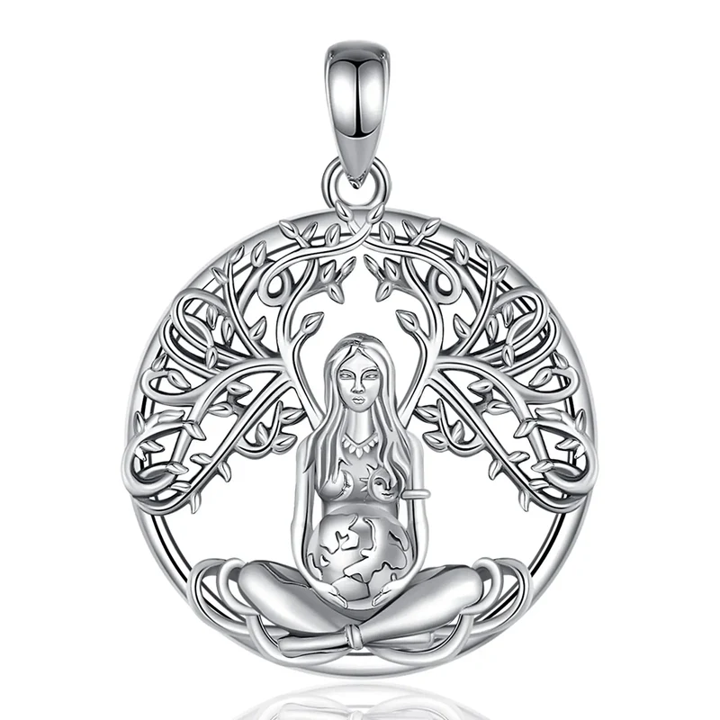 Mother Earth 925 Sterling Silver Necklace