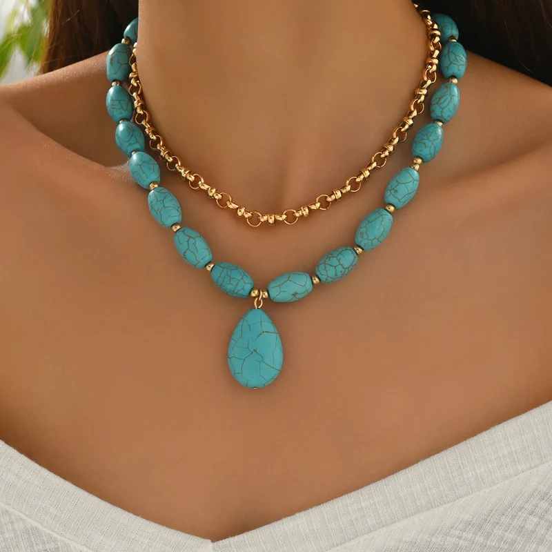 Desert Sky Turquoise Necklace