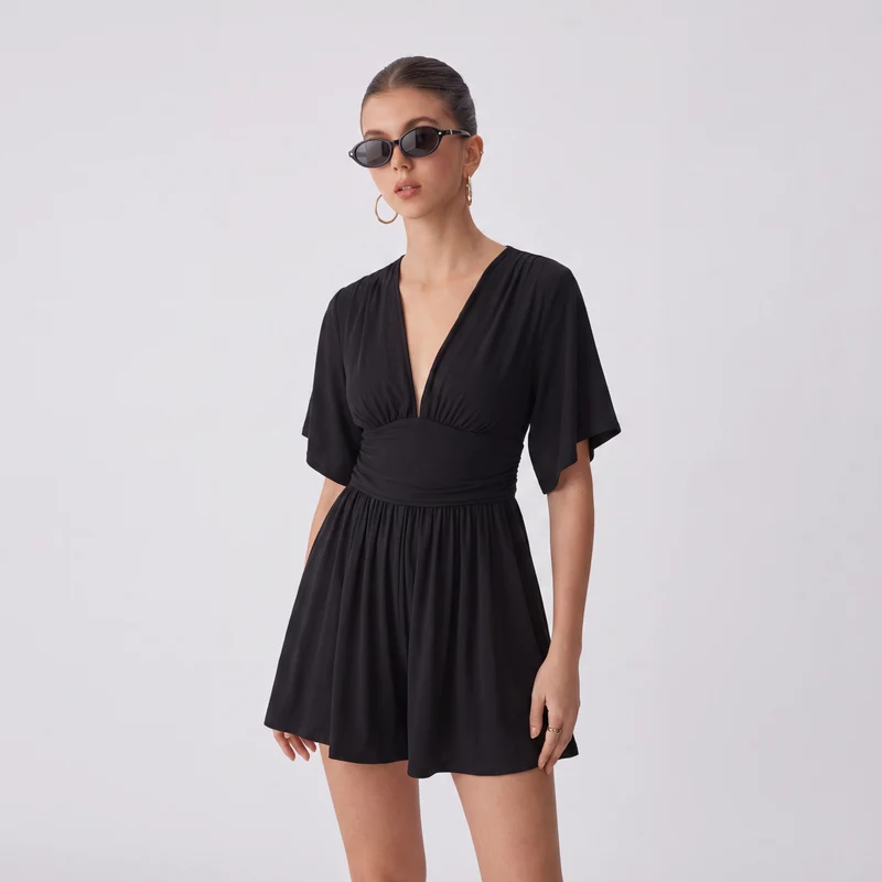 Grace V-neck Romper
