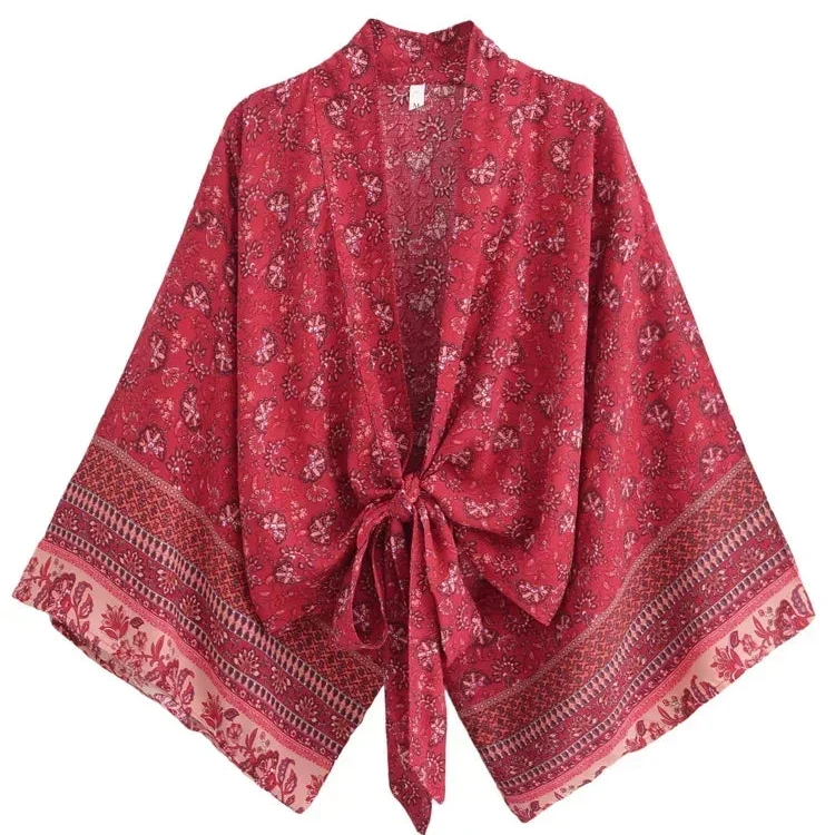 Wild Rose Sandstorm Kimono