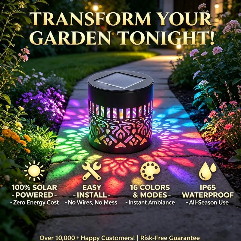 Solar Mandala Wall Lamp