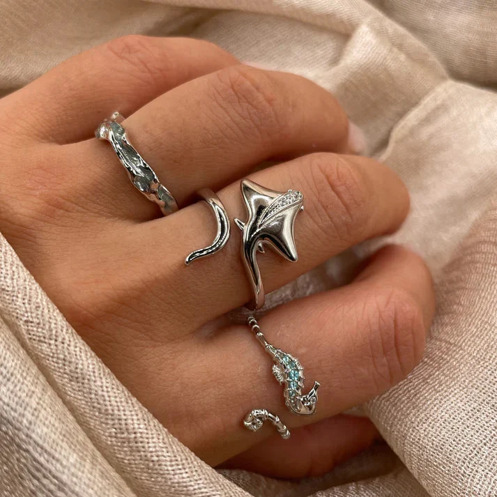 Big Manta Ray 925 Sterling Silver