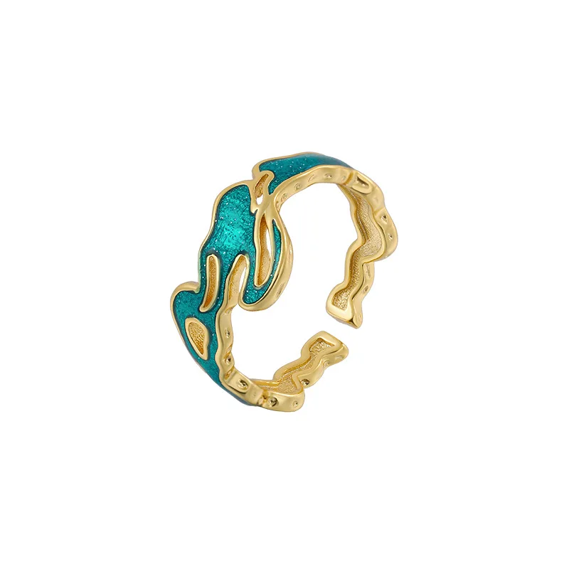 Wave Flow Adjustable 925 Sterling Silver Ring