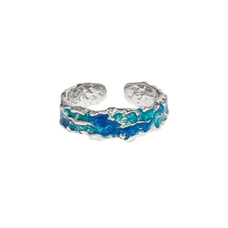 Ocean Edge Wave S925 Sterling Silver Ring