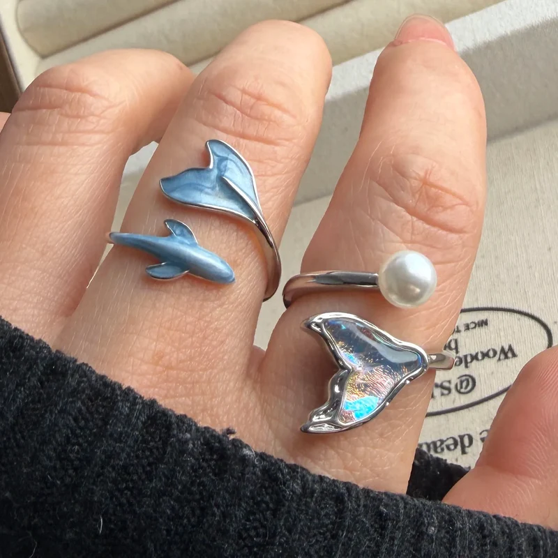 Blue Whale 925 Sterling Silver Ring