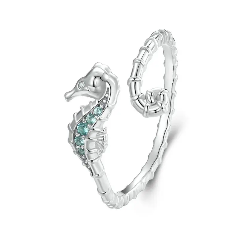 Seahorse 925 Sterling Silver Ring