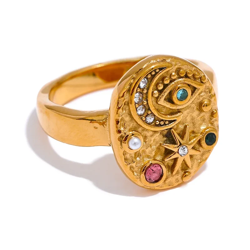 Mystic Eye Celestial Gold Ring