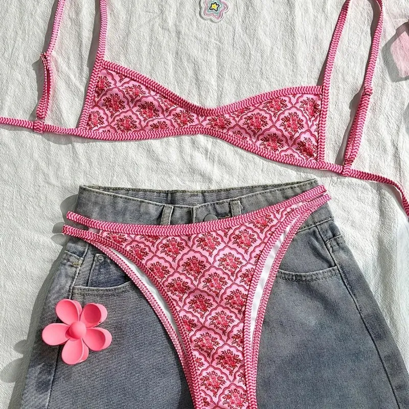 Rosalie Printed Bikini Set