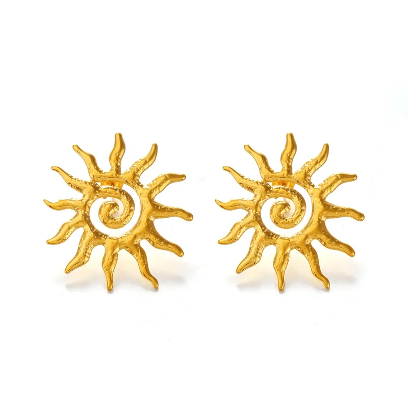 Spiral Sun Earrings