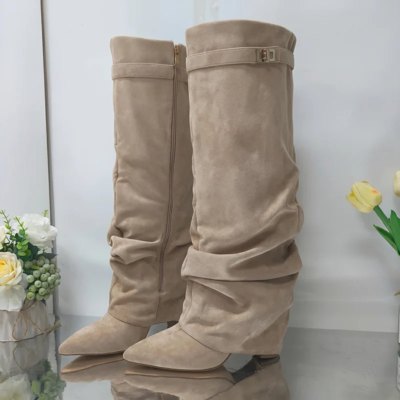 Sienna Foldover Knee Boots