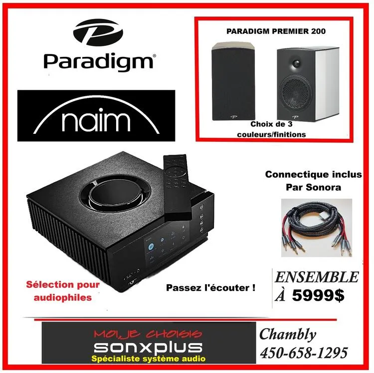Naim/Paradigm | Ensemble Audio - Naim Atom Uniti / Paradigm Premier 200