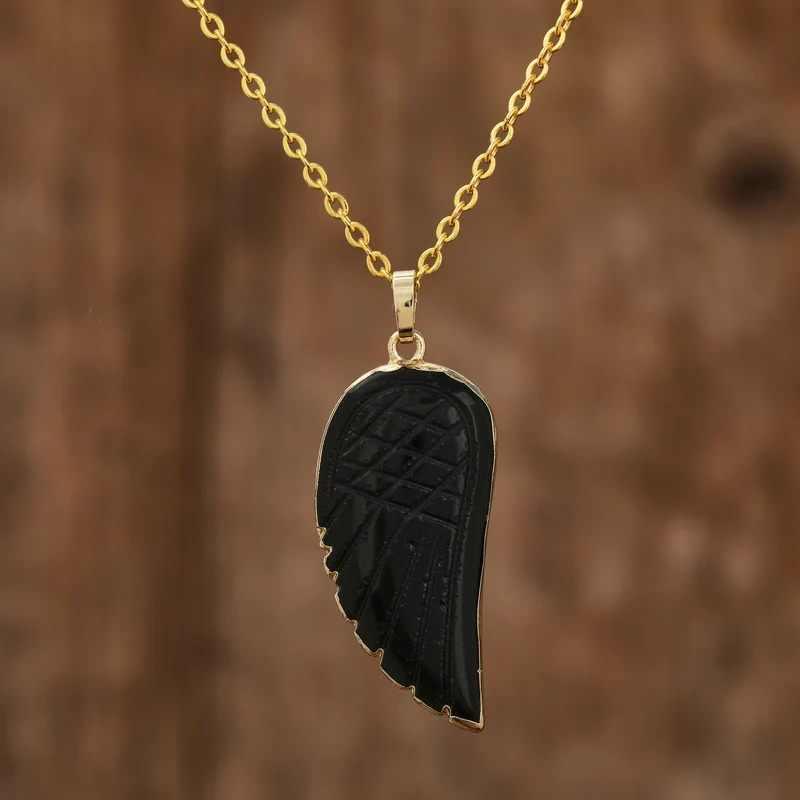 Mystic Wing Natural Crystal Necklace