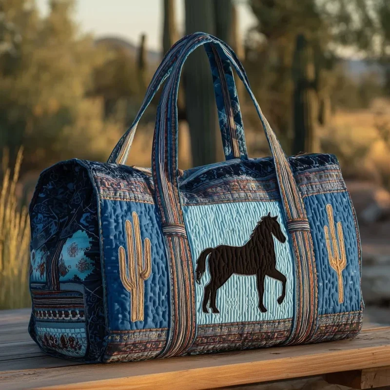 Western Quilted Duffle Bag