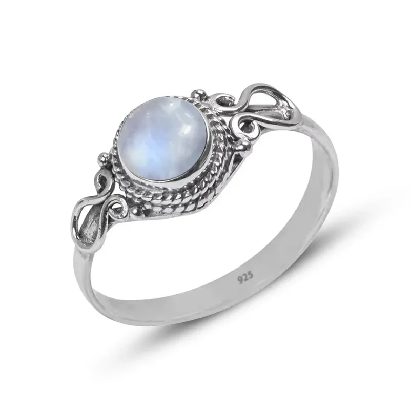 925 Sterling Silver Vintage Gemstone Ring