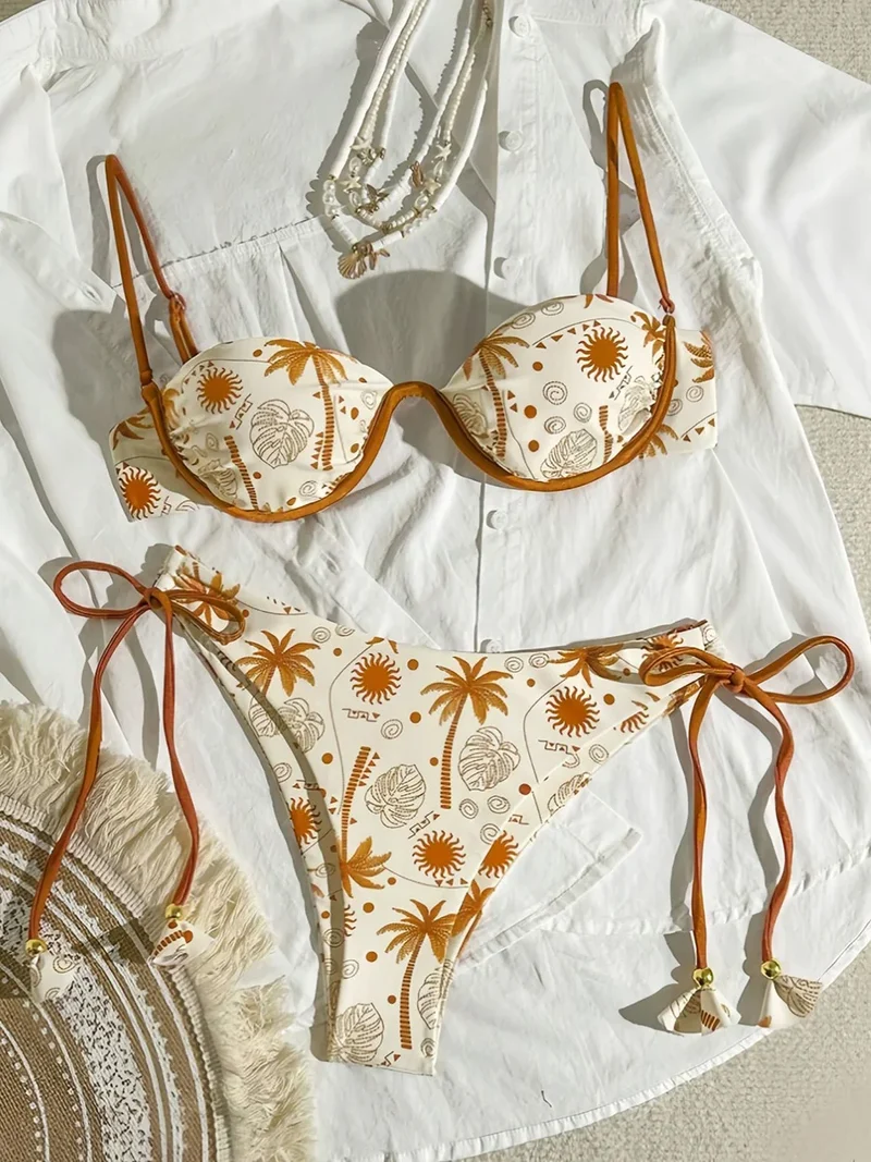 Isla Tropical Print Bikini Set