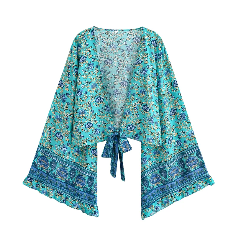 Liora Boho Floral Kimono Top