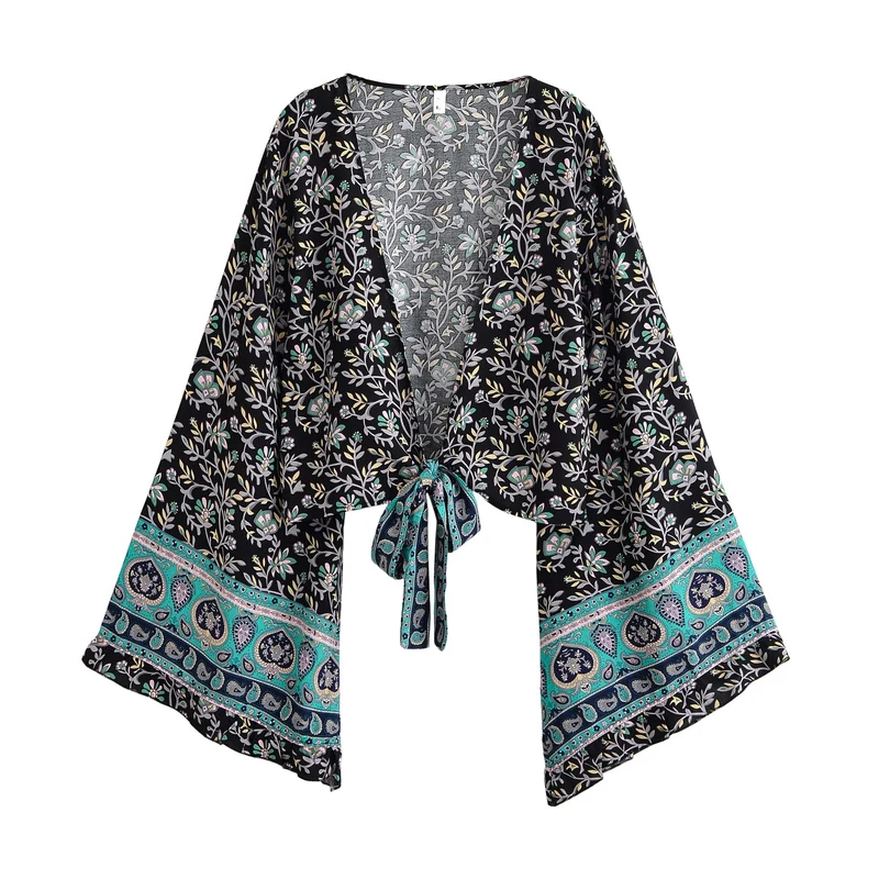 Nerina Boho Floral Kimono Top