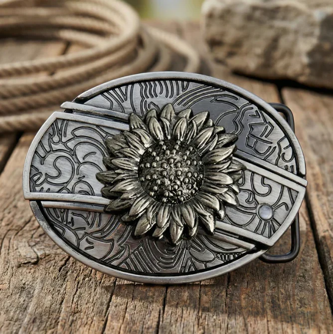 Sunflower Belt Buckle