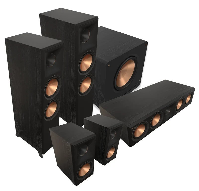 Klipsch Ultimate Reference Premier RP-8000F II 5.1 Home Cinema Speaker Package - Black
