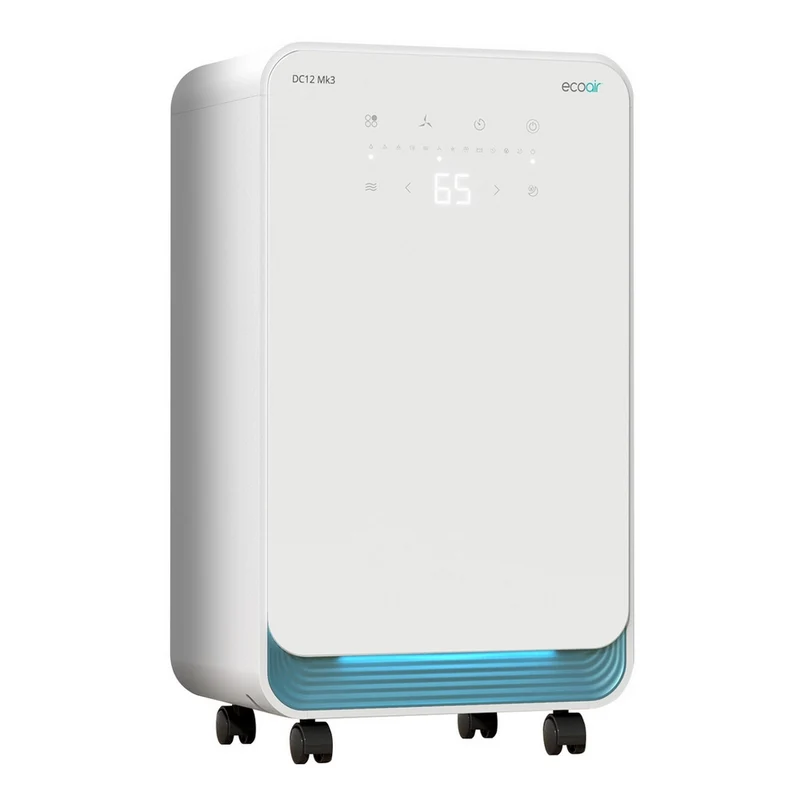 EcoAir DC12 MK3 Compressor Dehumidifier 12 Litres Per Day - White