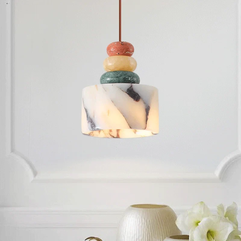 Stacked Stone Aura Pendant