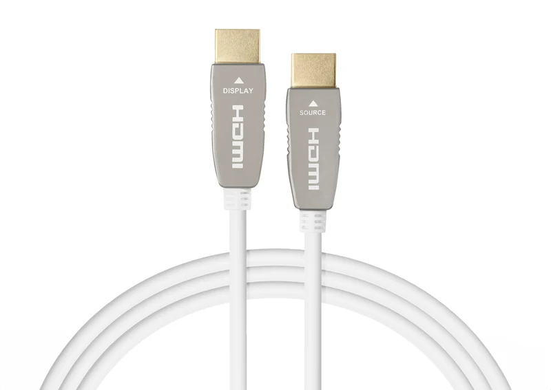 celexon UHD Optical Fibre HDMI 2.0b Active Kabel, weiß