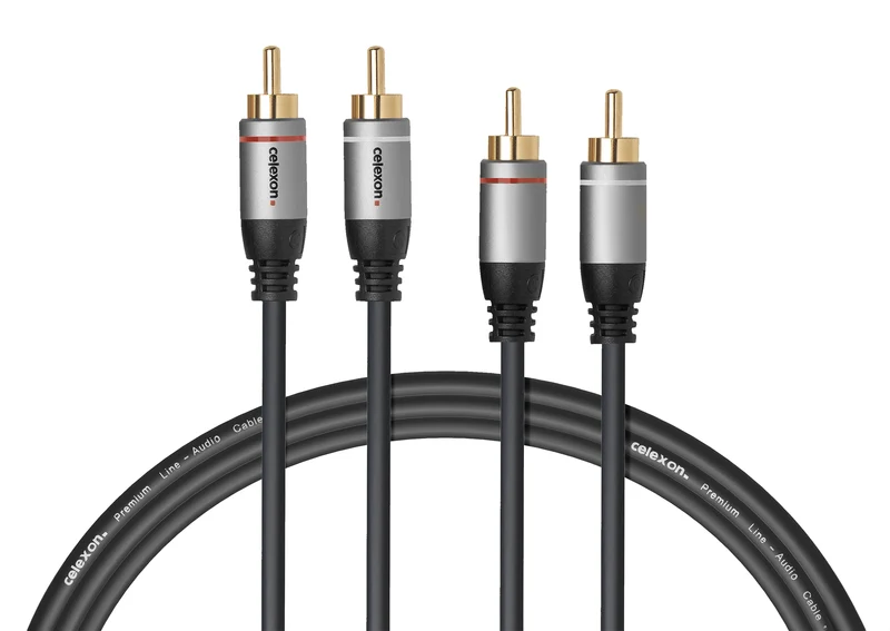 celexon 2x Cinch Stereo Audiokabel - Professional Line