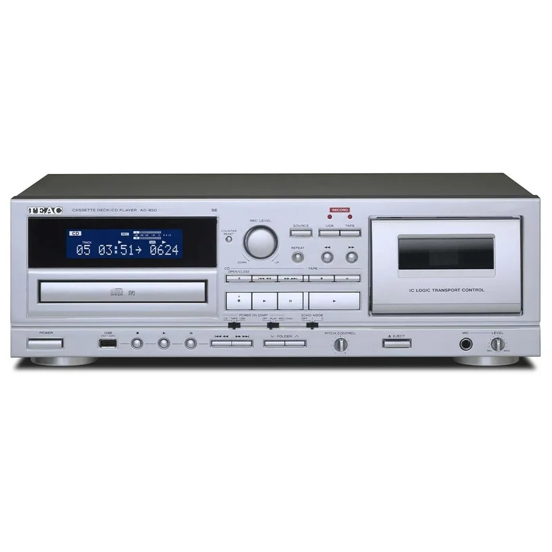 Teac AD-850 SE CD player Cassette USB Silver