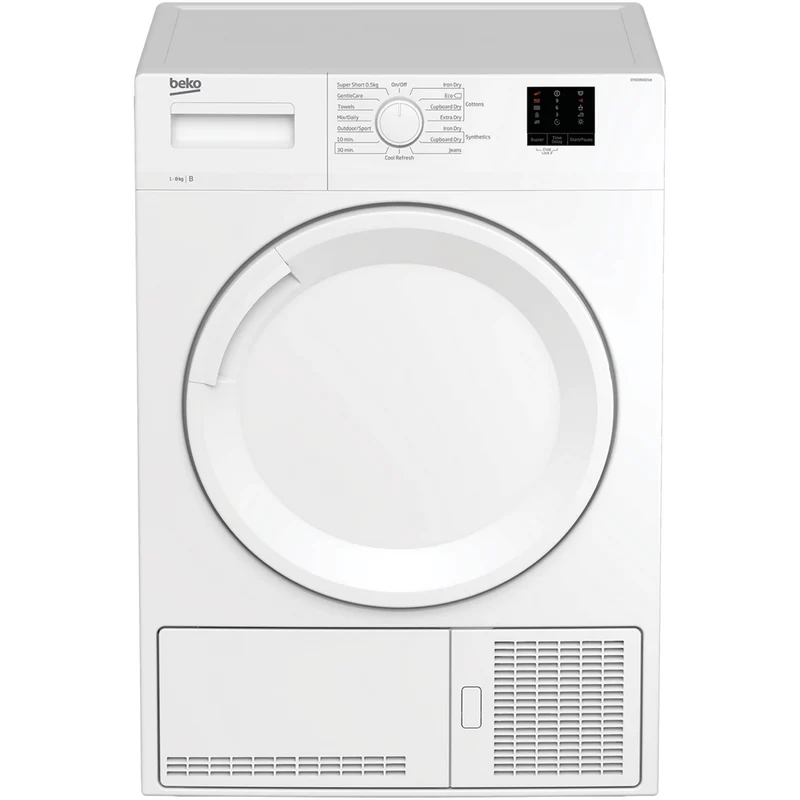 Beko DTKCE80021W 8kg Condenser Tumble Dryer with Sensor Programmes White